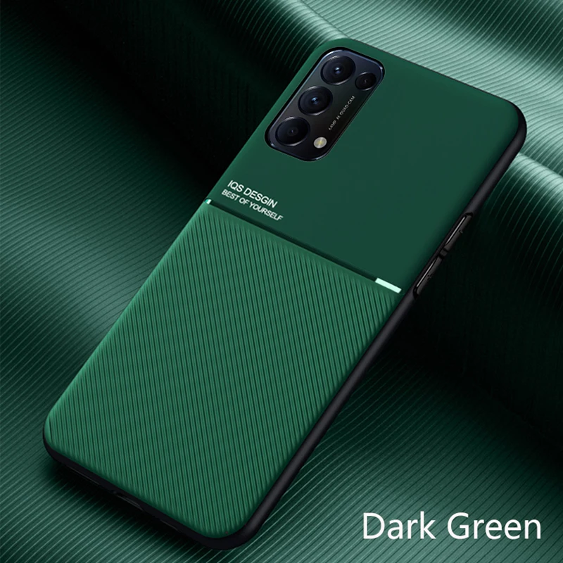 Matte Texture Magnetic Case For OPPO Reno ACE Reno 2 2Z 3 4 Pro Reno 5 Lite 5 Pro 5Z 5F 5K Reno 6 Pro 6Z Shockproof Phone Cover