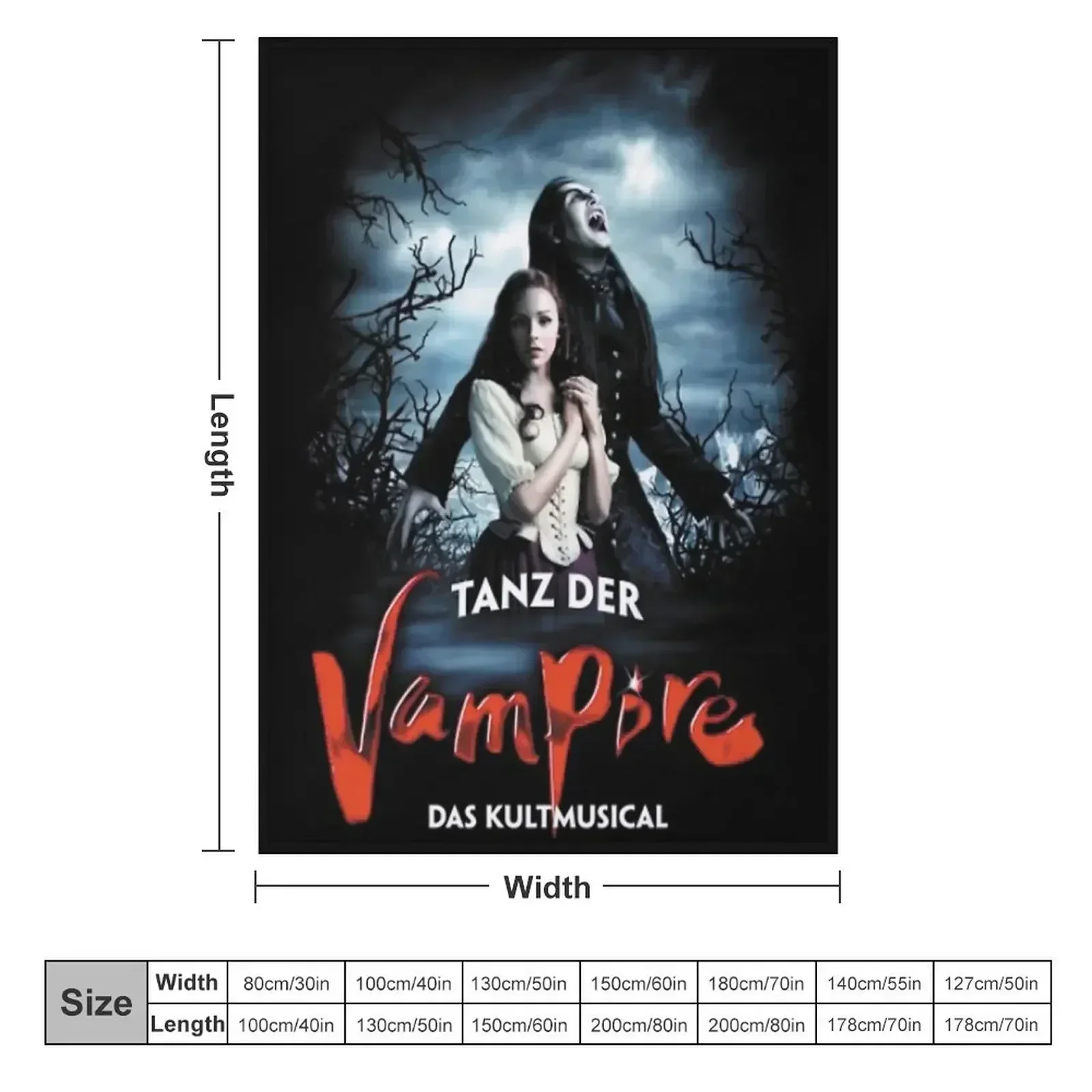 tanz der vampire Throw Blanket Blankets Sofas Of Decoration Winter beds Shaggy valentine gift ideas Baby bed plaid Blankets
