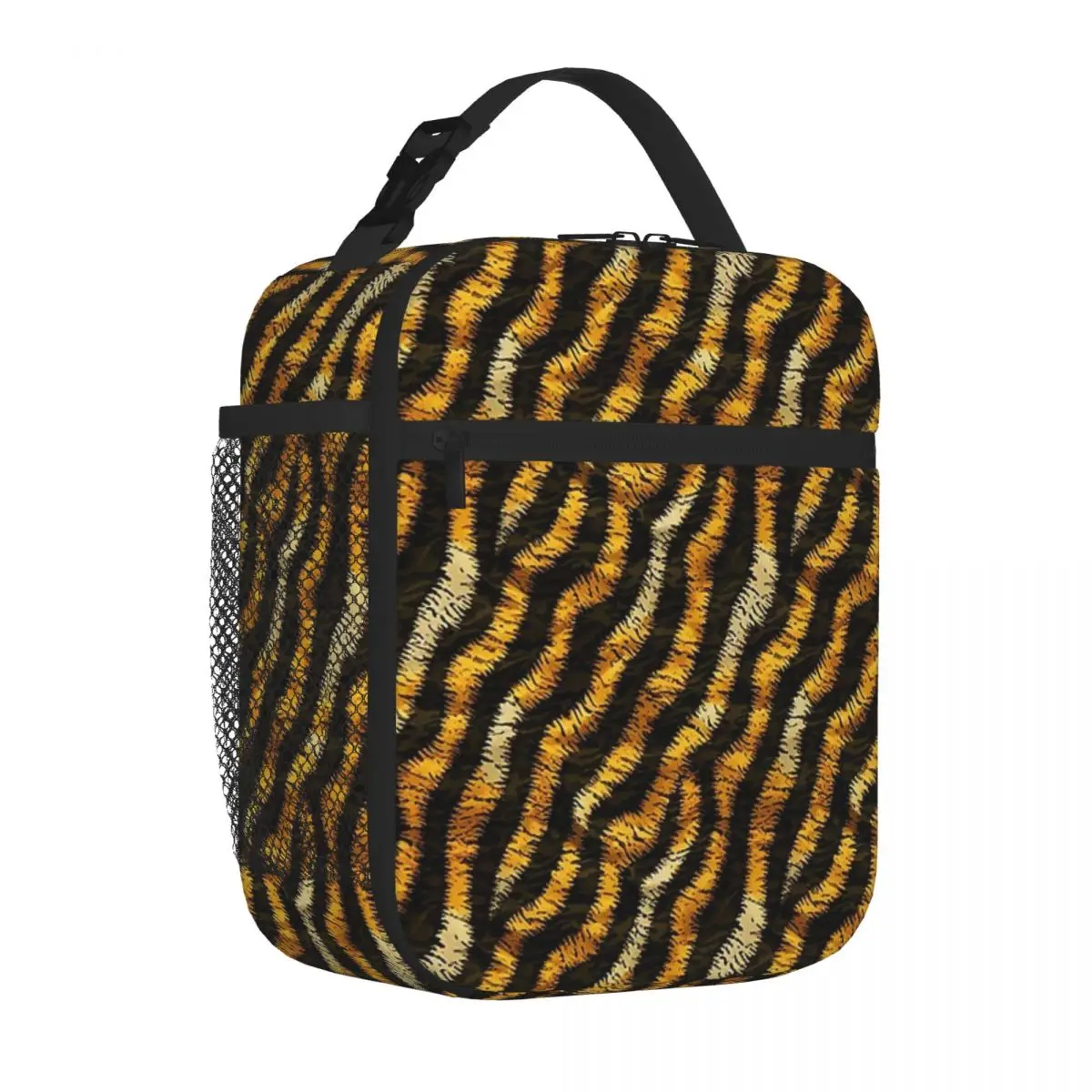 Tiger Stripe Camouflage Military Camo Lunch Bags Insulated Bento Box Portable Lunch Tote Resuable Picnic Bags Cooler Thermal Bag