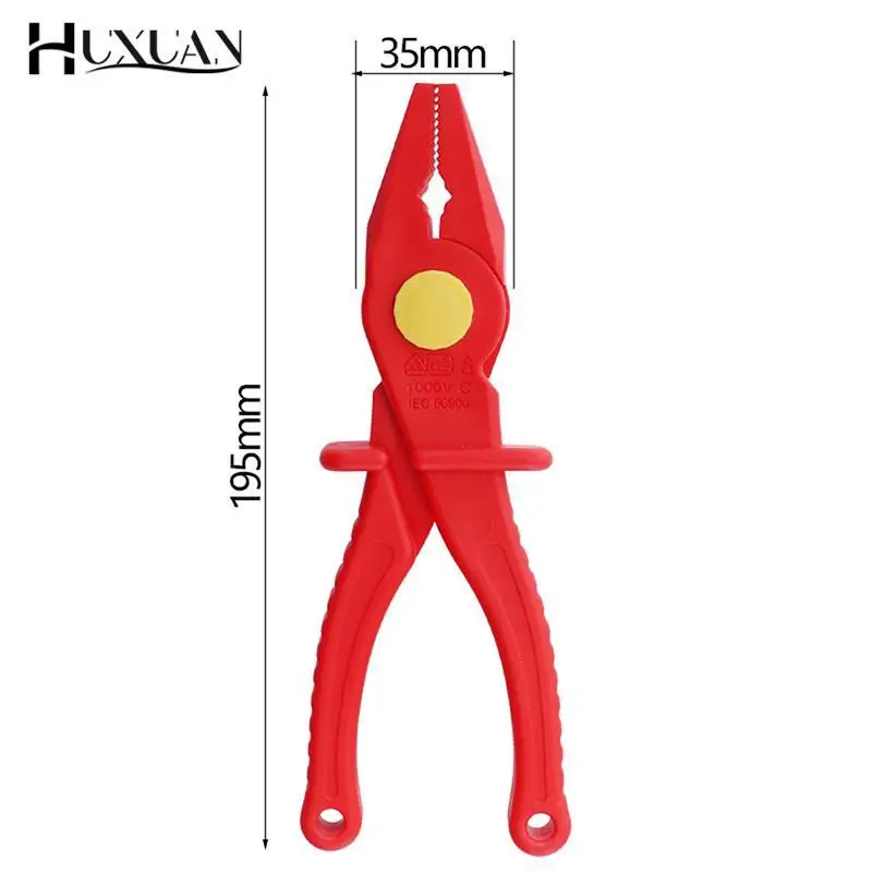 Anti-magnetic Plastic Pliers Electrician 1000V Insulated Used for Instrument Installation