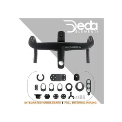 DEDA ALAENRA carbon fiber road bike handlebar，28.6mm internal wiring integrated handle, with computer bracket&titanium screws