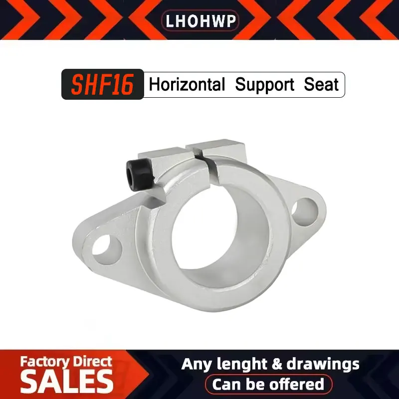 Precision Ground SHF16 Horizontal Fixed Shaft Holder For 16mm Linear Optical Axis Diameter 16mm