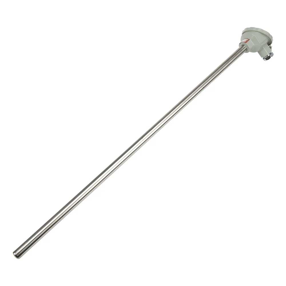 WRN-130  600mm probe armor head K type thermocouple temperature sensor long term 0-800C short term 0-1100C