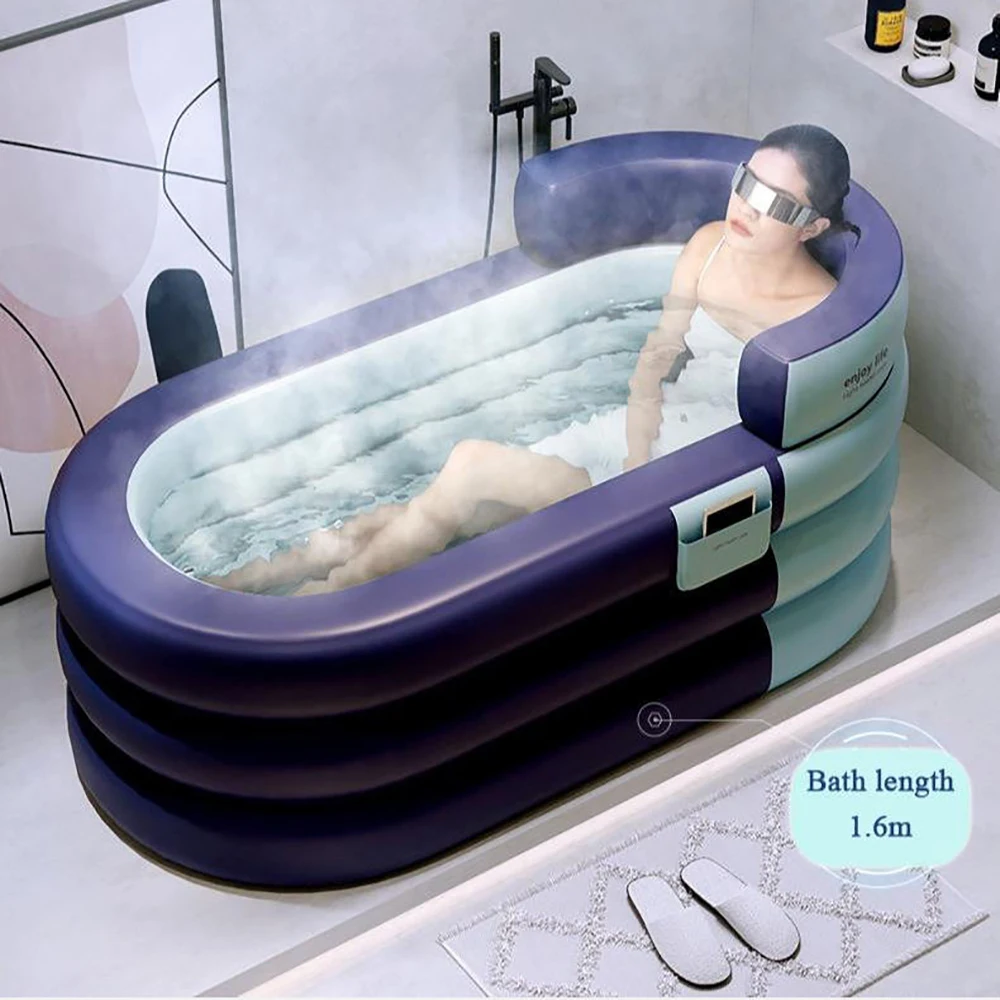 Soaking tub adult heightened PVC folding children's bath household inflatable bathtub,ice bath,steam bath tub