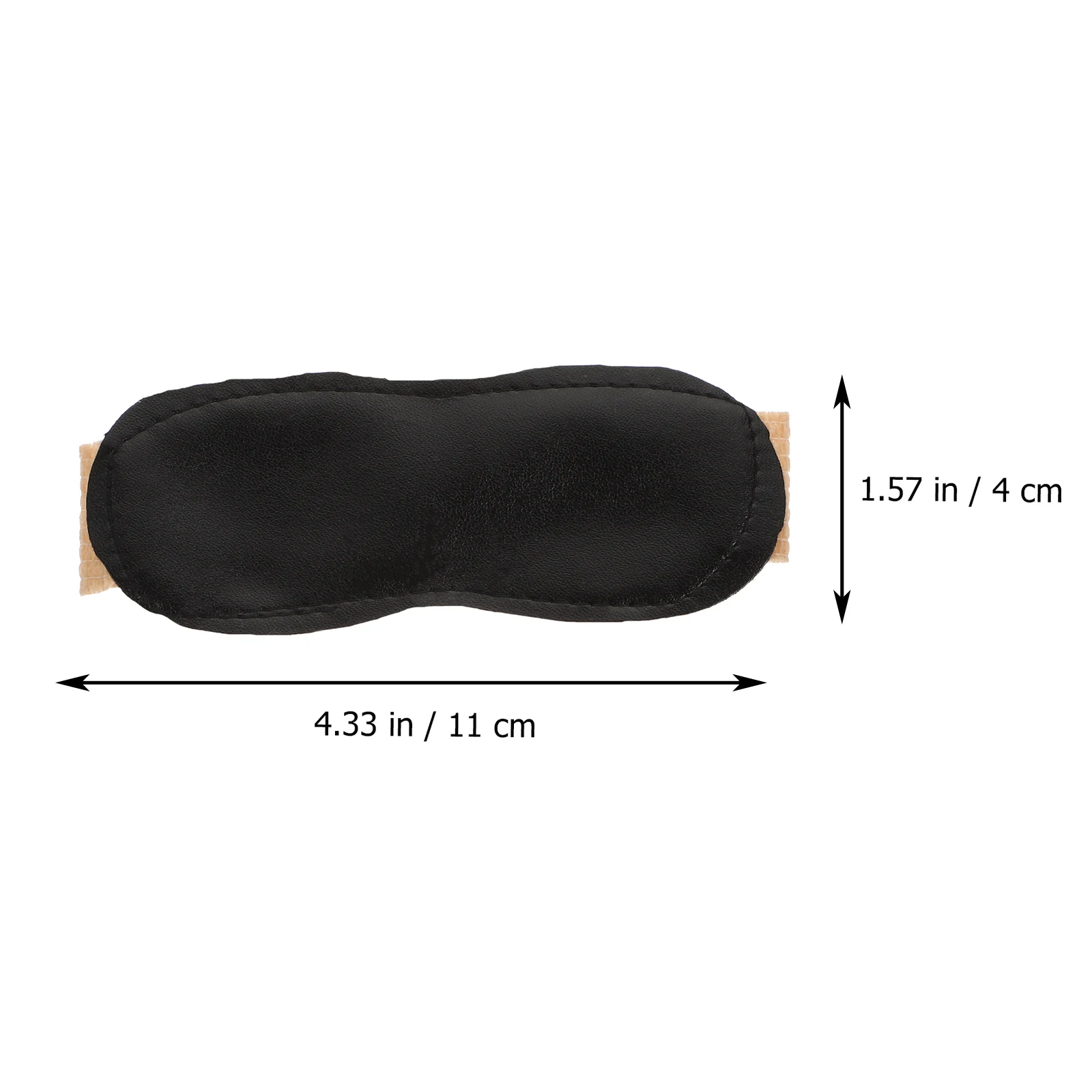 Mascarilla para ojos antiluz azul, parche de sombreado de tela no tejida, cola de caballo, cubierta desechable para niños, viaje, Camping, sueño, 4 Uds.
