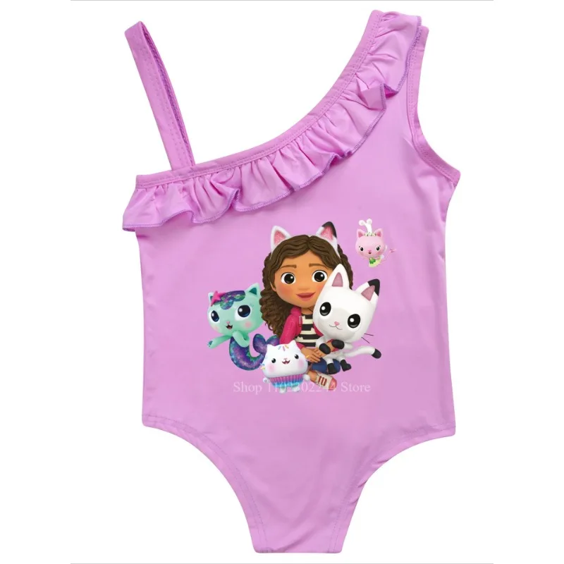 Gabby's Dollhouse Swimwear Kids One Piece Swiming Outifts Baby Girls ...