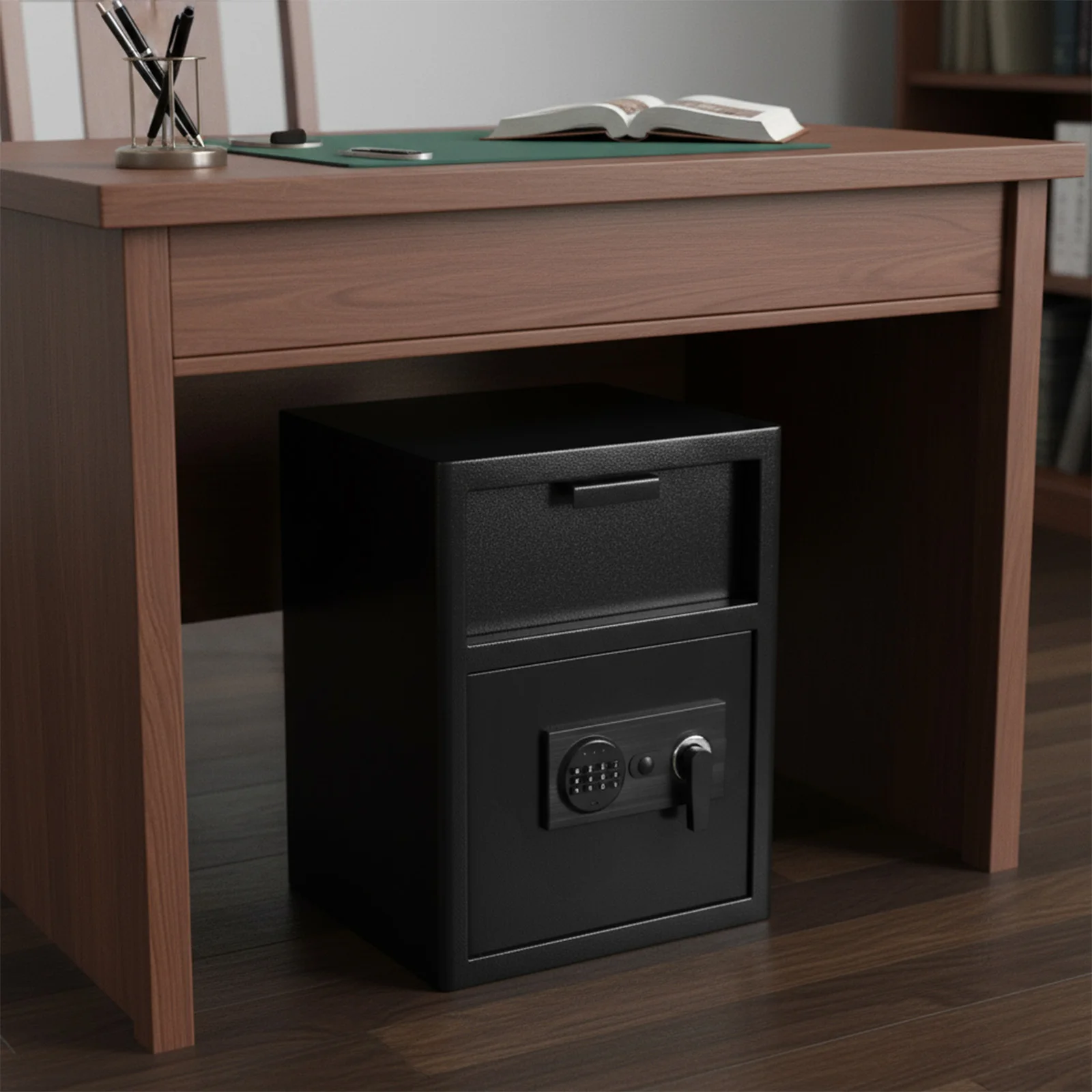 Drop Slot Depository Safe Box with Digital Combination Lock Digital Depository Safe Anti-Theft Safe Box for Home Office Hotel