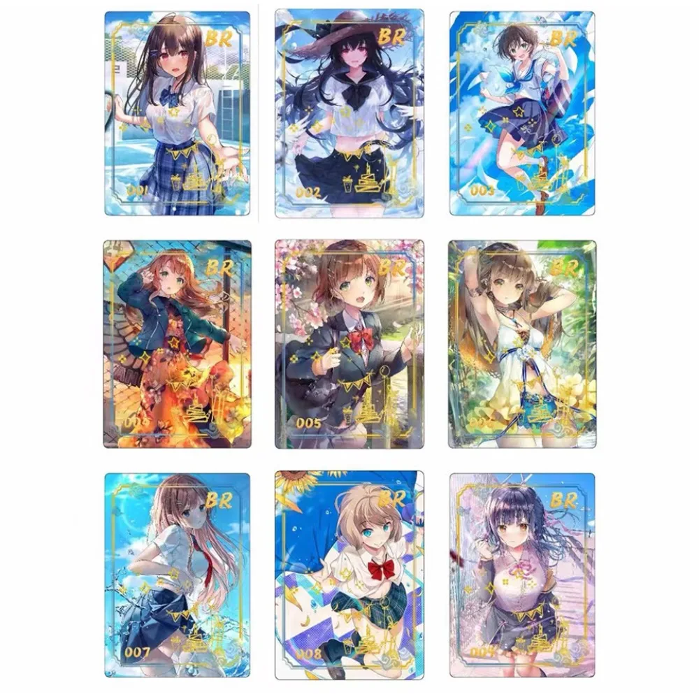 Wholesale Stars Endless Party Card Anime Goddess Shining Dazzling Character Portrait Frosted Laser Card Collection Children Gift