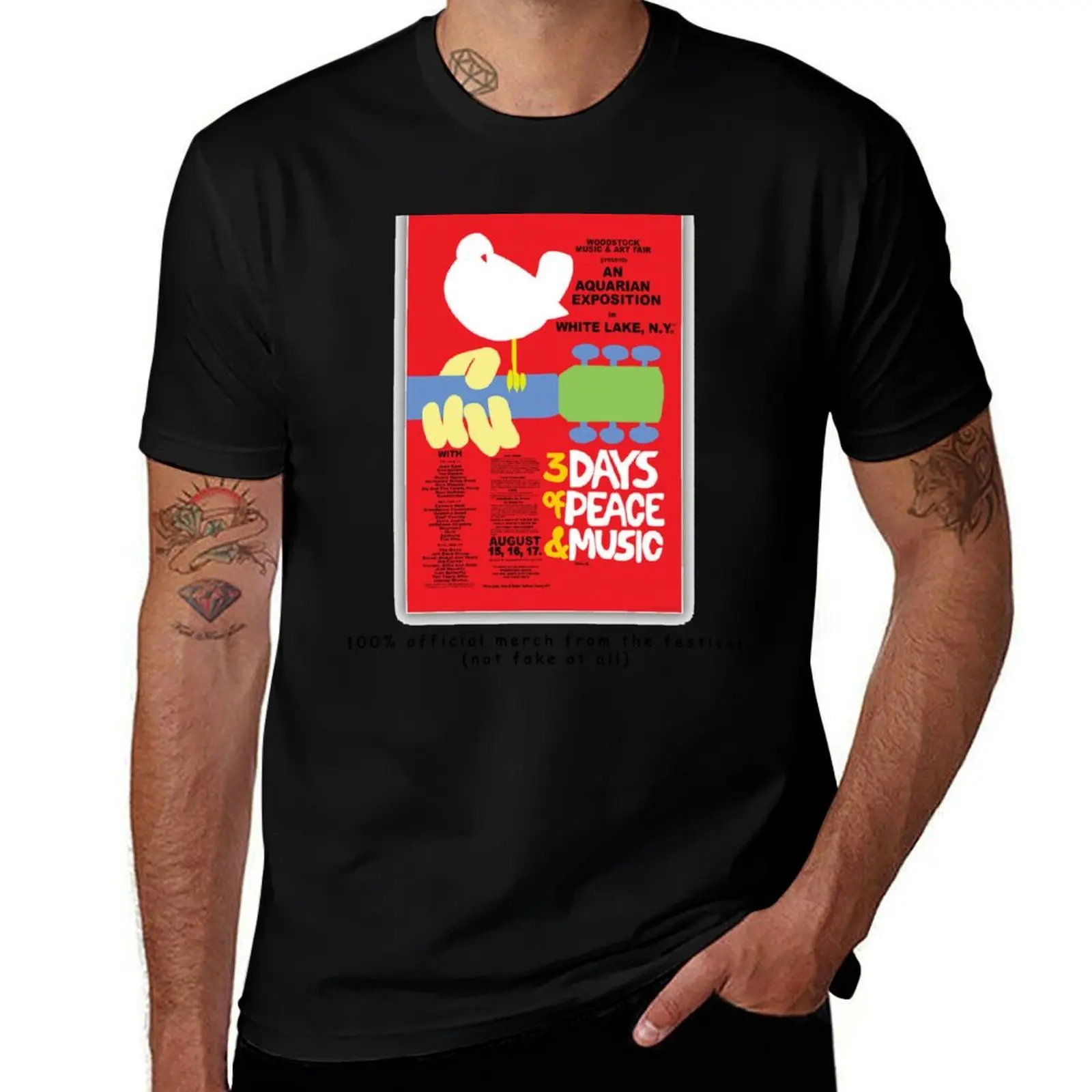 

official woodstock merch T-Shirt g man t shirts for men man t shirt designer men t shirt cotton 100% T-Shirt