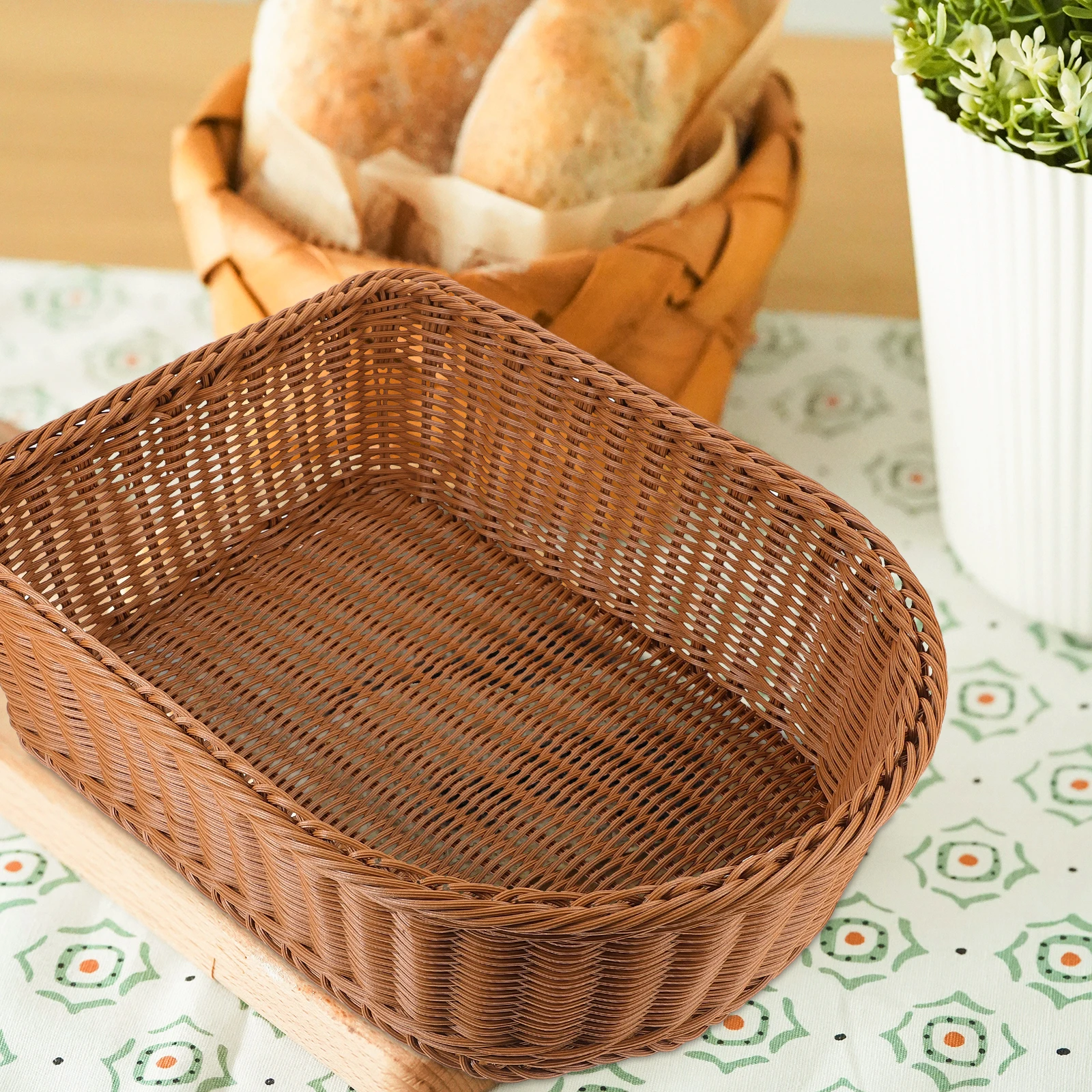 

Woven Storage Multifunctional Home Kitchen Bathroom Sundries Storage Basket ganizer PP Material Toy Holder