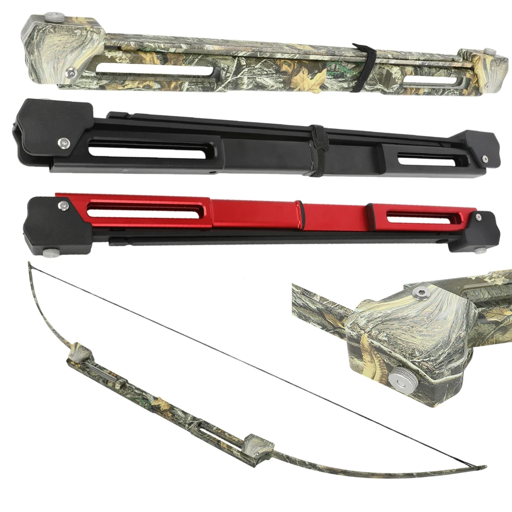 

Archery Shooting 58inch Recurve Bow Takedown Folding Bow 35lbs Aluminum CNC Riser Portable Left/Right Hand for Hunting Target