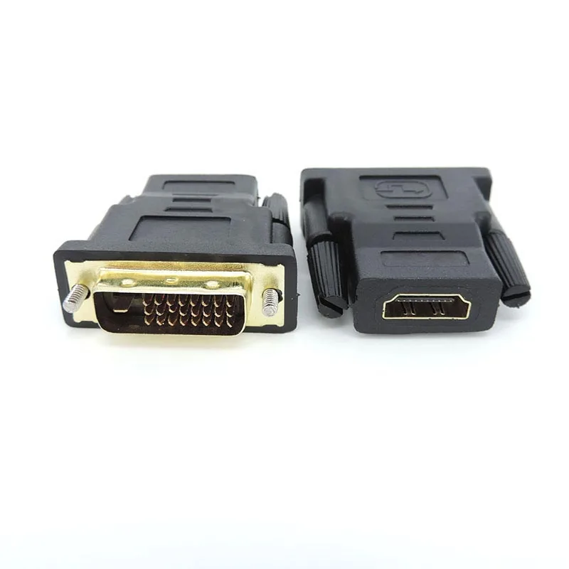 HDMI-compatible Female to DVI 24+1 Pin Male Adapter Converter Cable Connector for PC PS4 TV 1080p DVI Adapter