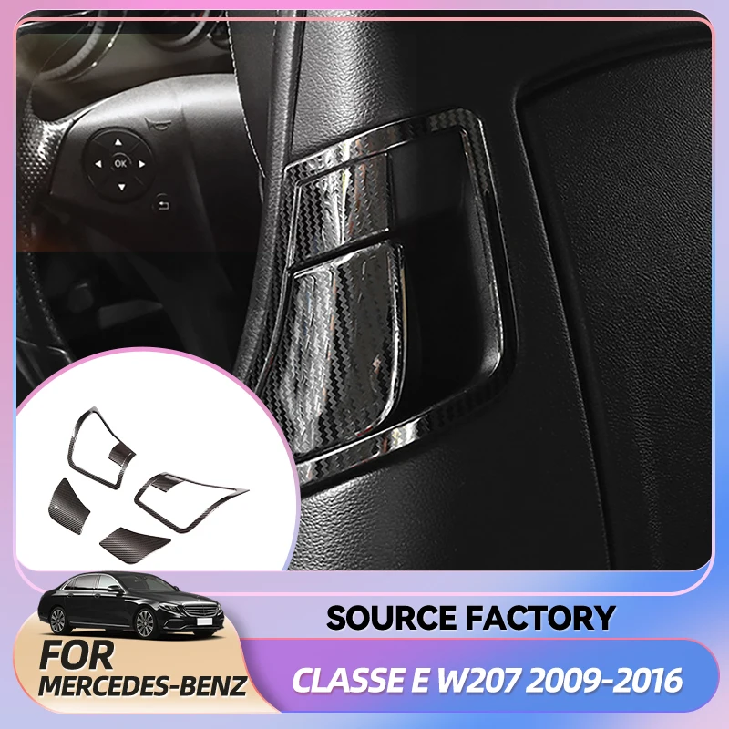 

Горячие внутренние наклейки из нержавеющей стали, панель регулировки спинки автомобильного сиденья, отделка рамки для Mercedes Benz E Class Coupe W207 2009-2016 I