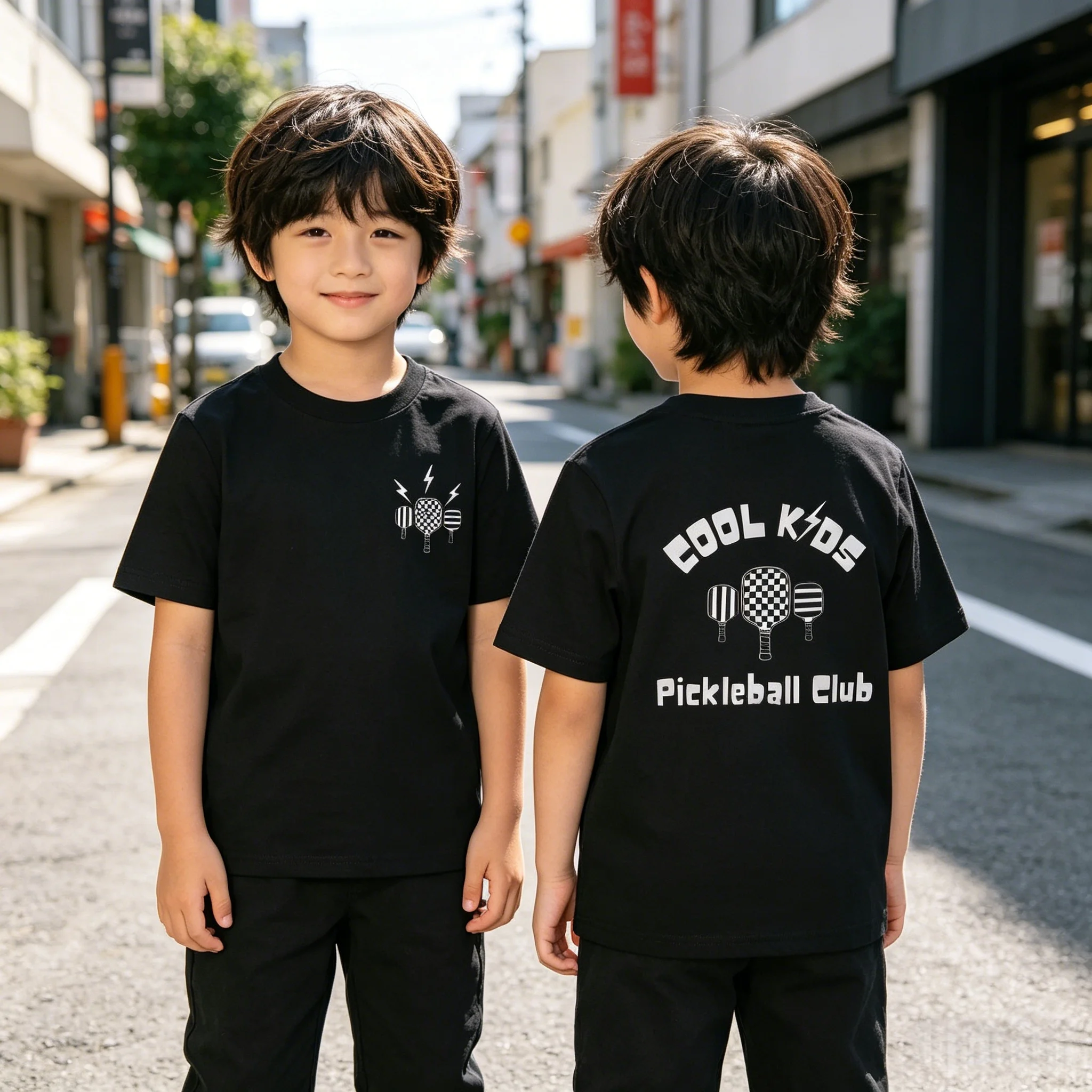 Sporty Kids T-Shirt Casual Loose Fit Soft Breathable for Daily Wear Beach Vacation Party Outfit Machine Washable All Season