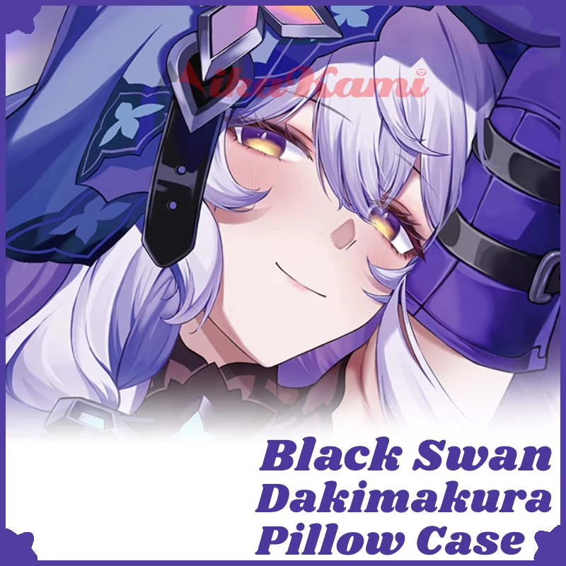 Black Swan Dakimakura Honkai Star Rail Pillow Case Full Body Sexy Hugging Cushion Cover Pillowcase Home Bedding Decor Otaku Gift