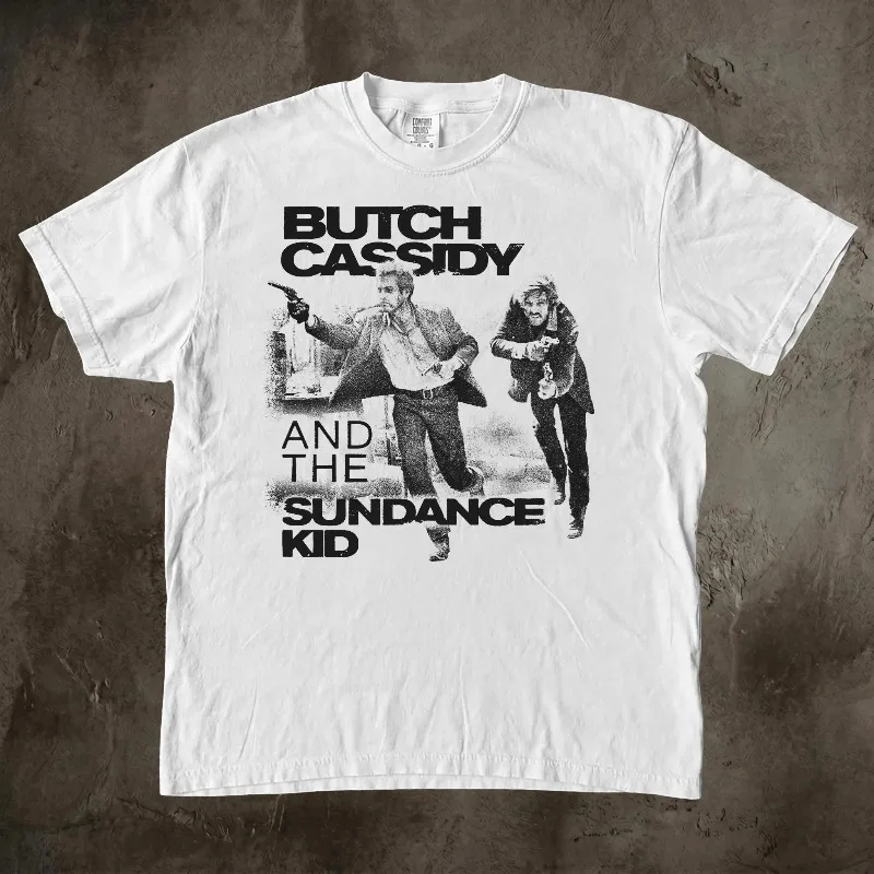 Butch Cassidy and the Sundance Kid Shirt, Paul Newman Tee, Retro 70s Classic Western Movie Merch, Robert Redford Graphic T-Shirt