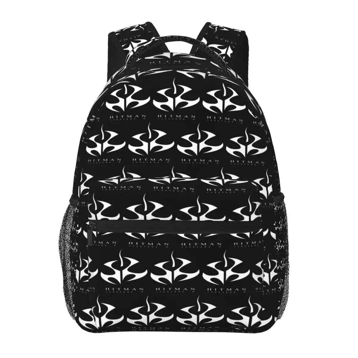 Hitman Logo Agent 47 Otto Ort-Meyer Symbol Student Backpack School Bag Hiking Daypack for Men Women Fashion Bookbag Shoulder Bag