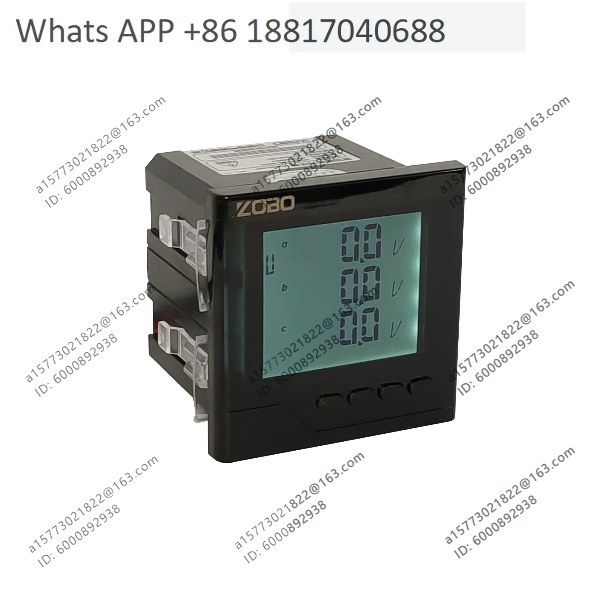 Three-phase digital display multi-function power instrument, liquid crystal current voltage power RS485 communication instrument
