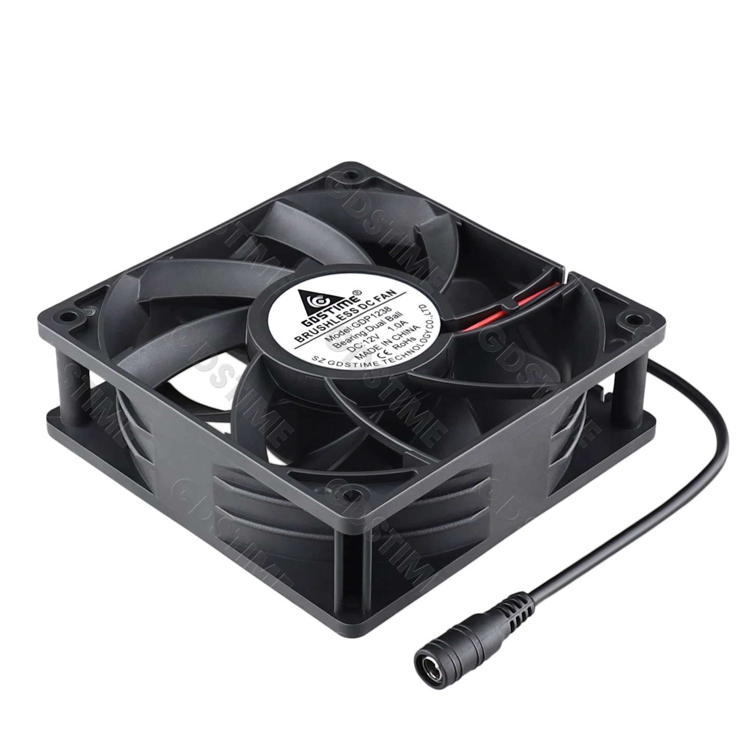 GDSTIME-Ventilateur de boîtier d\'ordinateur, 120mm, 12038mm x 38mm, 12V, 24V, touriste ball DC, sans balais, injuste, pour serveur PWM CFM FG