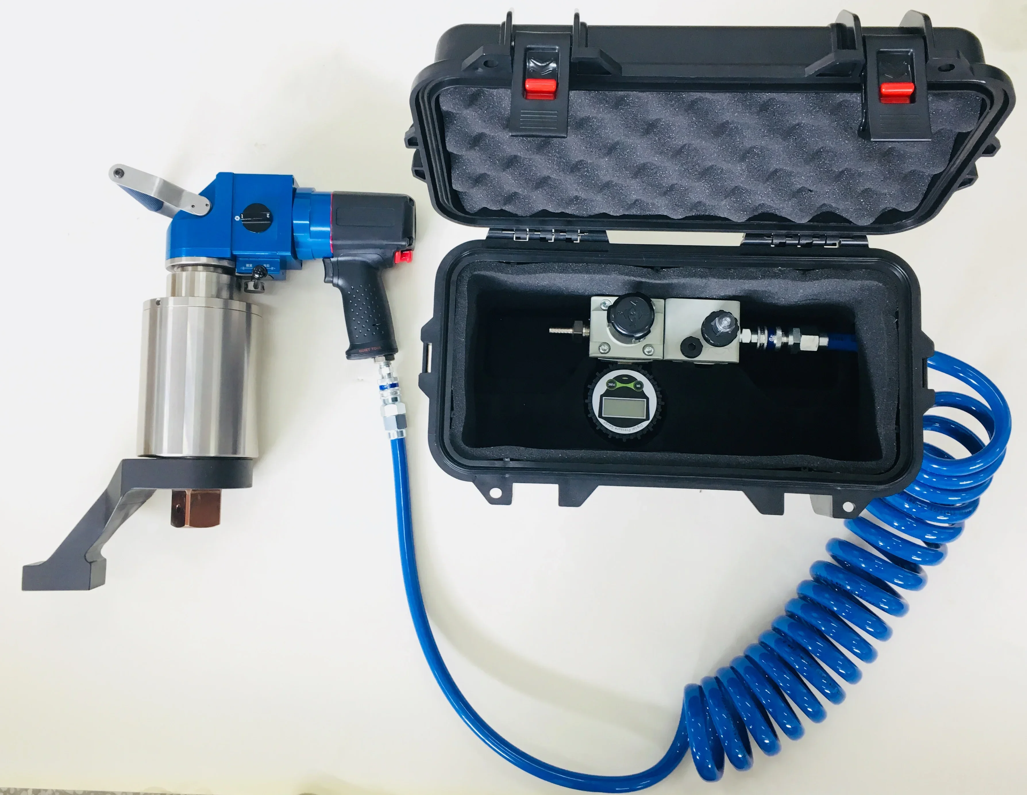 Hot Selling 3000nm Angled Shank Single Speed Pneumatic Torque Wrench Multiplier