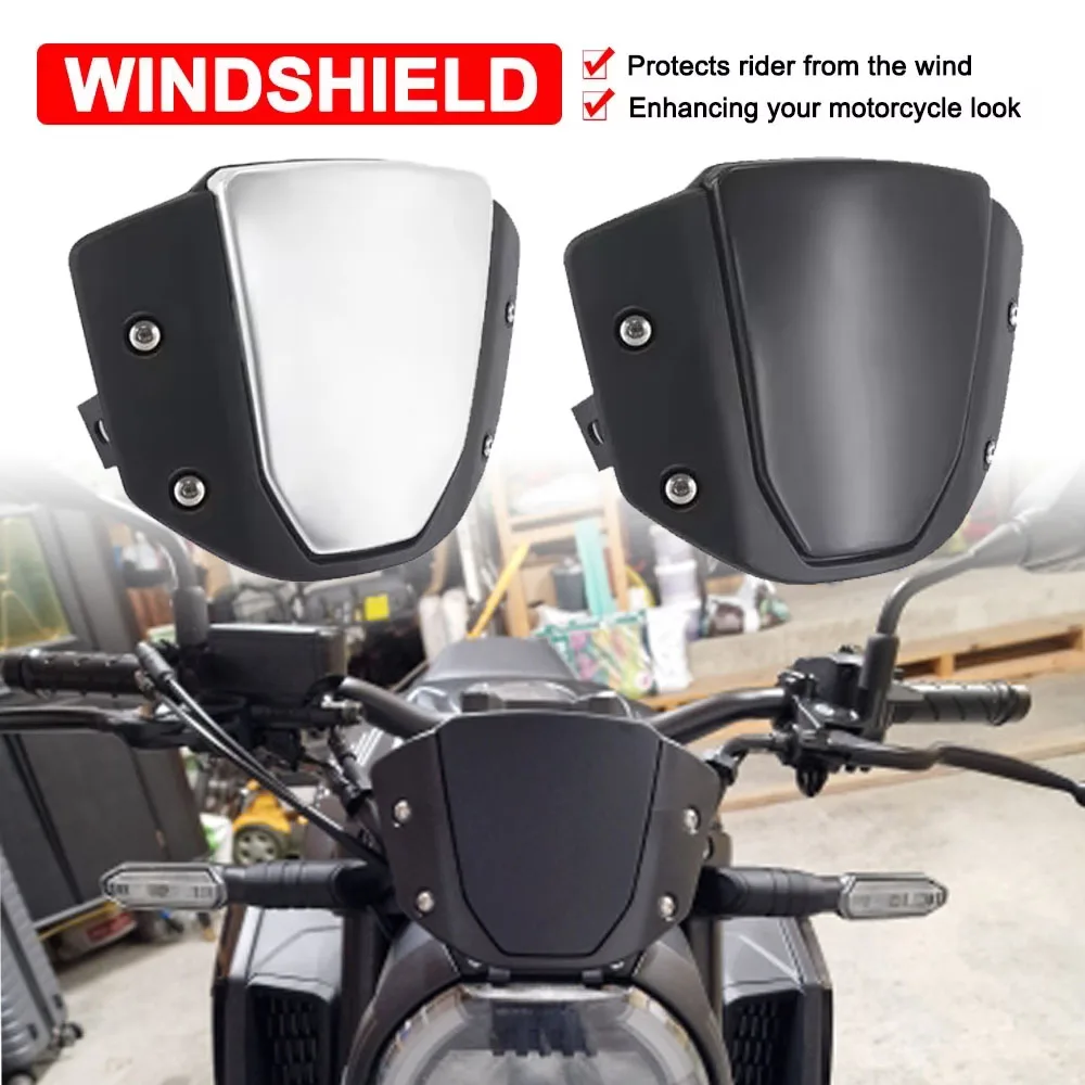 cb650r Windshield Motorcycle Windscreen For Honda CB650R 2019-2023 CB1000R 2018-2020 Front Sport Wind Deflector Protector Cover 