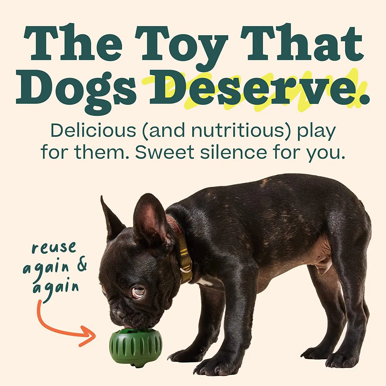 

Large 25 Lbs and Up Long-Lasting Dog Toy To Keep Your Pup Distracted, Safe for Dogs, Easy To Clean, Fillable Dog Toys