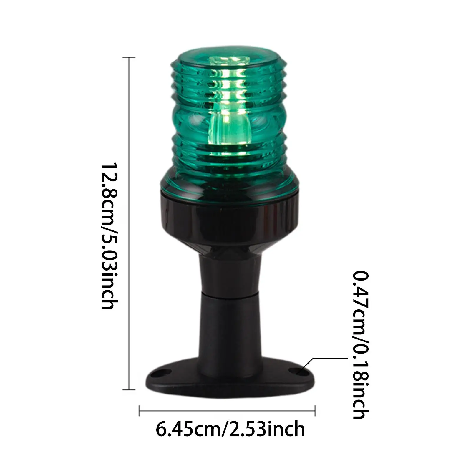 Marine Boat Navigation Signal Light Durable Easy Install Deck Mount LED Lamp