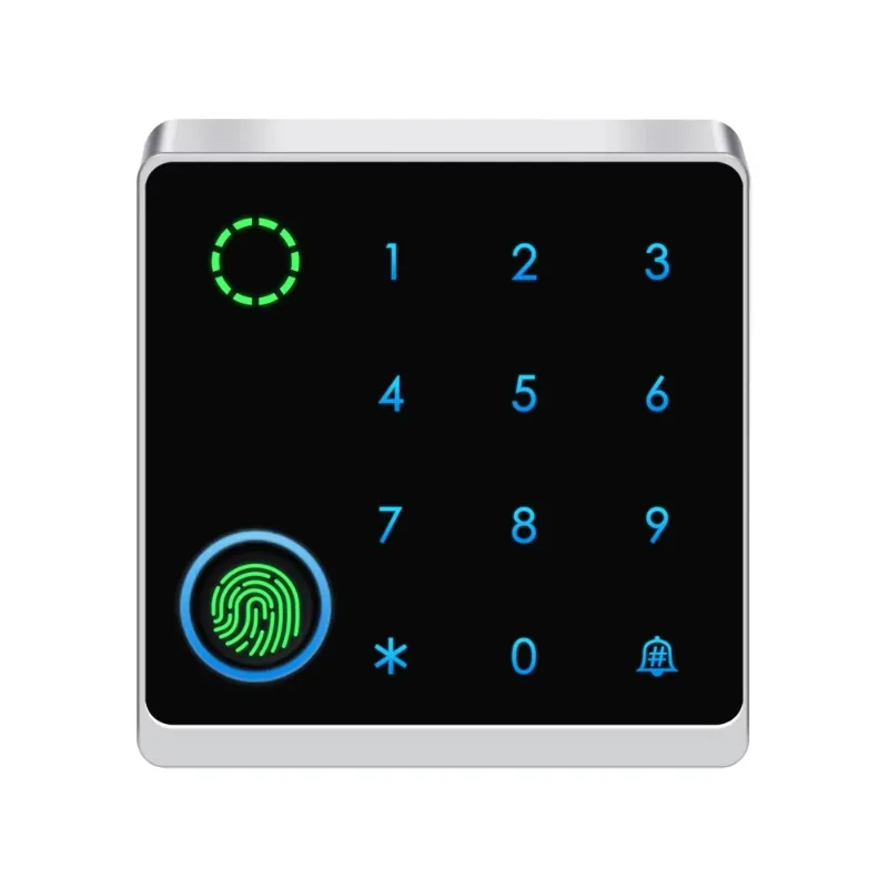 

2.4G WiFi Remote Access Capacitive Fingerprint Backlit Keyboard Touch Keyboard with Access Controller Reader Access Control