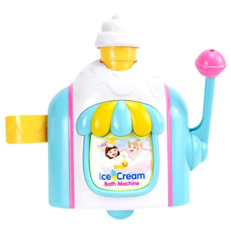 

WOWFU-Powerful Suction Ice Cream Foam Machine Car Bath Toddler Ice Cream Maker Bubble Foam Play Machine