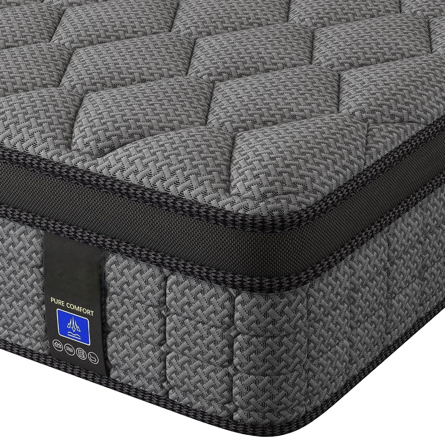 Queen Mattress 12 Inch Hybrid Mattress in a Box，Medium Firm Mattresses with Gel Memory Foam & Pocket Springs,, Customized