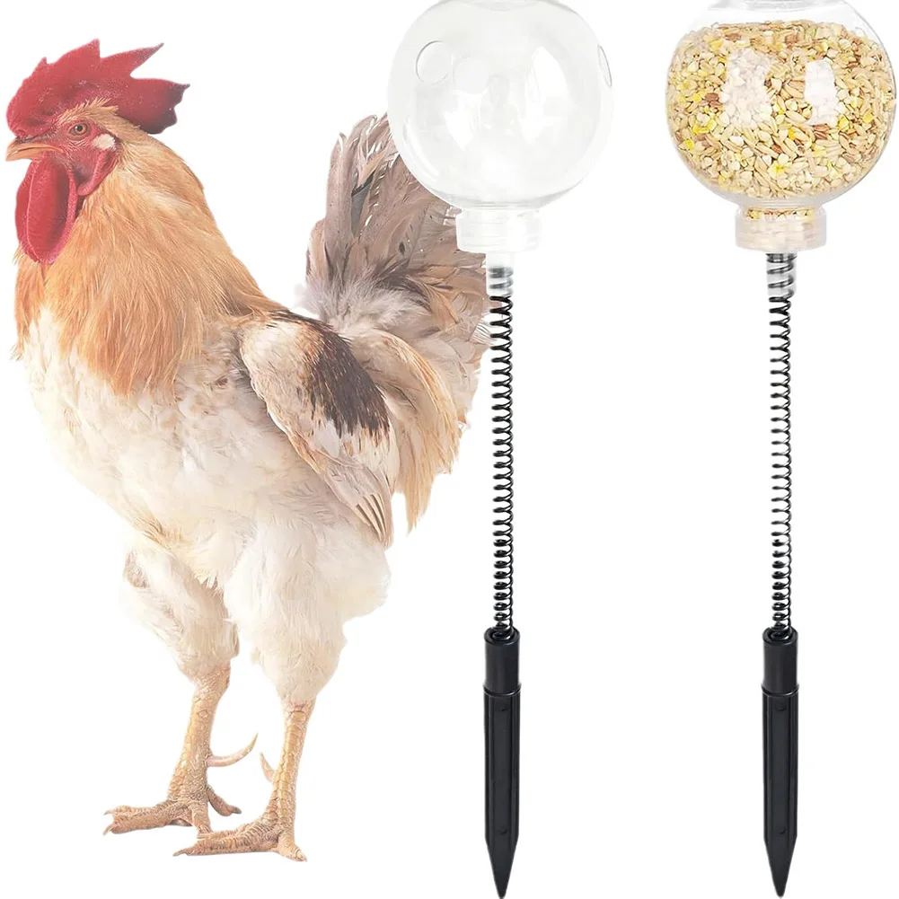 

Chicken Treat Dispenser Interactive Chicken Peck Dispenser Toy Poultry Life Slow Feeder Chicken Peck Toy Poultry Toys