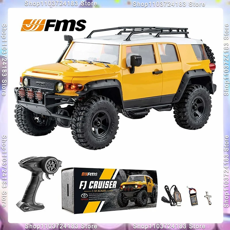 FMS1:18 Car Model Fj Cruiser Rc Model Remote Control Car Climbing Off-Road Simulation Electric Toy Car Boy Toy Birthday Gift