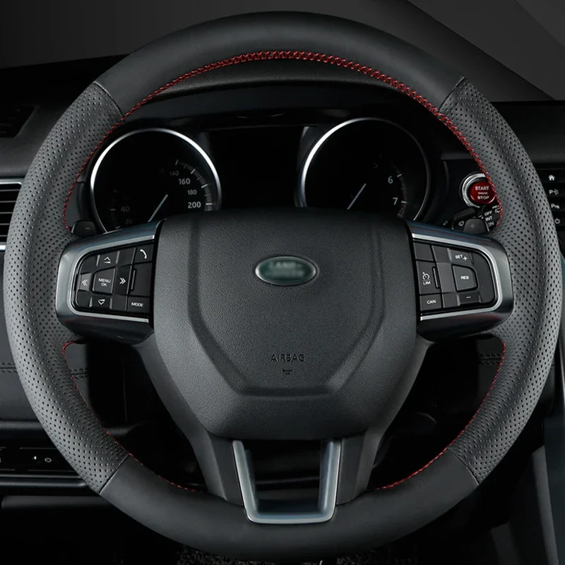 

Сшитый вручную кожаный чехол на руль автомобиля своими руками для Land Rover Discovery 4 Freelander 1 2 Range Rover Evoque Range Rover Velar