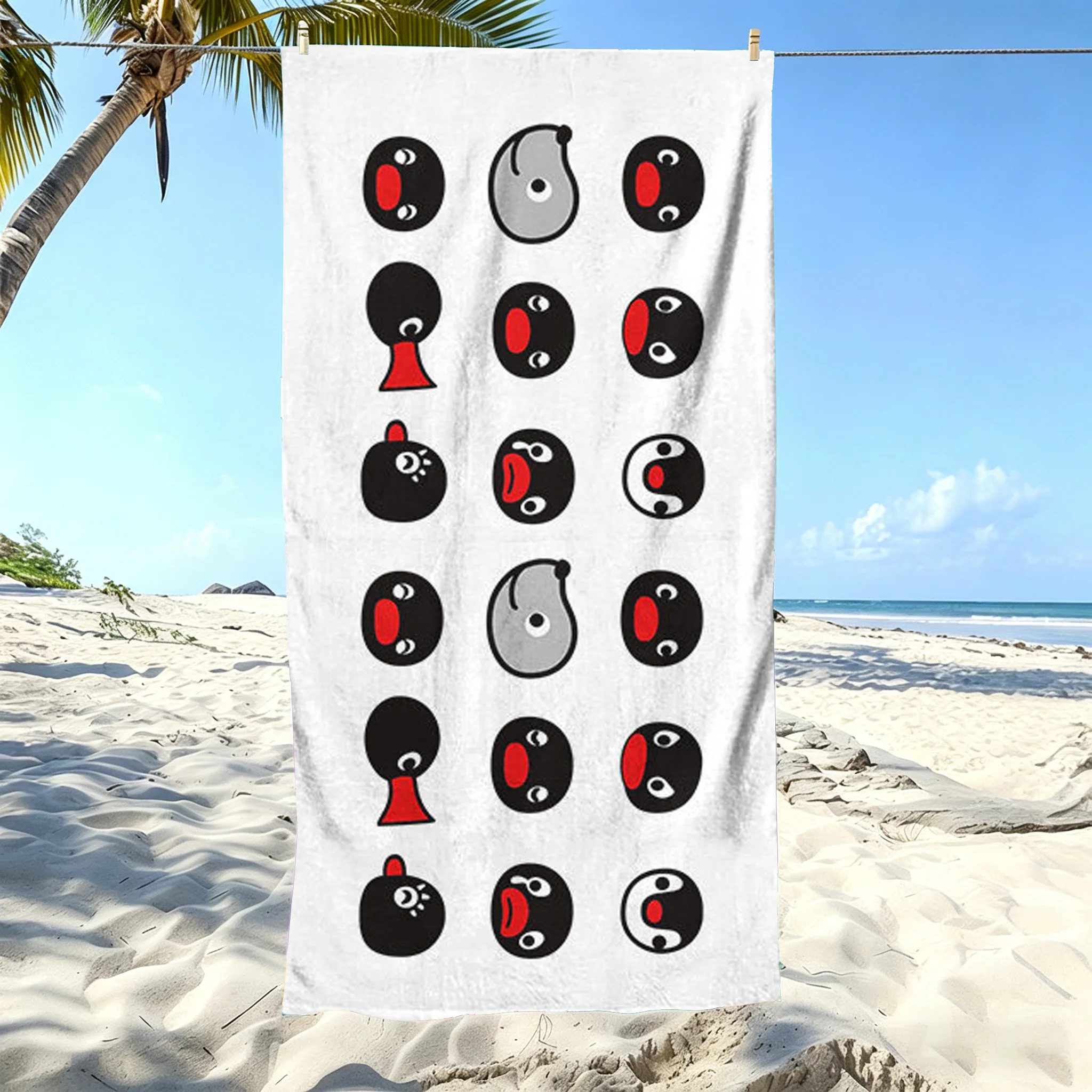 

1pc Cute Pingu Penguin Microfiber Beach Towel Quick Dry Super Absorbent Sand Free Soft Oversized Bath Towels Beach Accessories