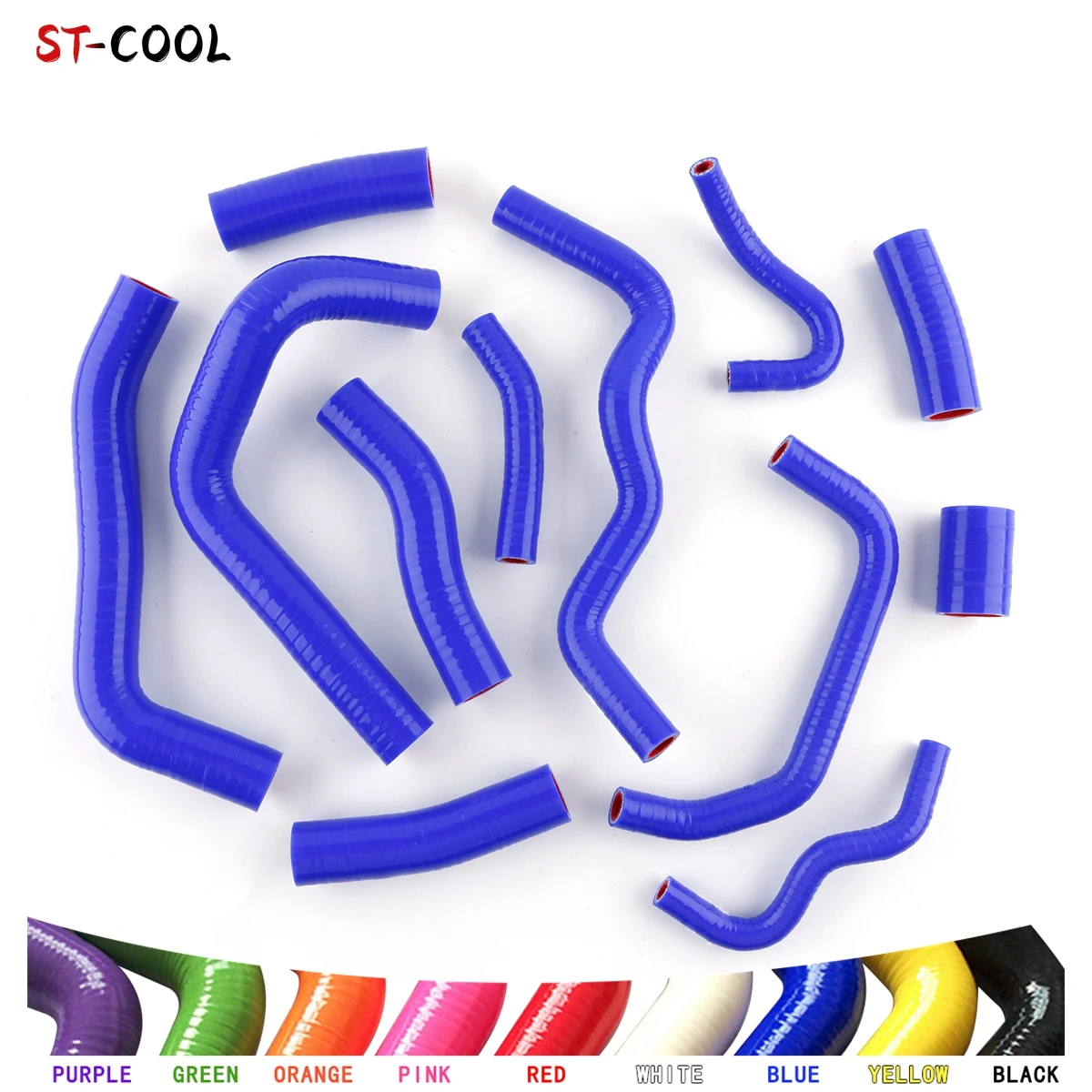 FOR HONDA CBR 1000 RR FIREBLADE CBR1000RR 2004 2005 Radiator Hoses Silicone Tubes Kit Piping 12Pcs