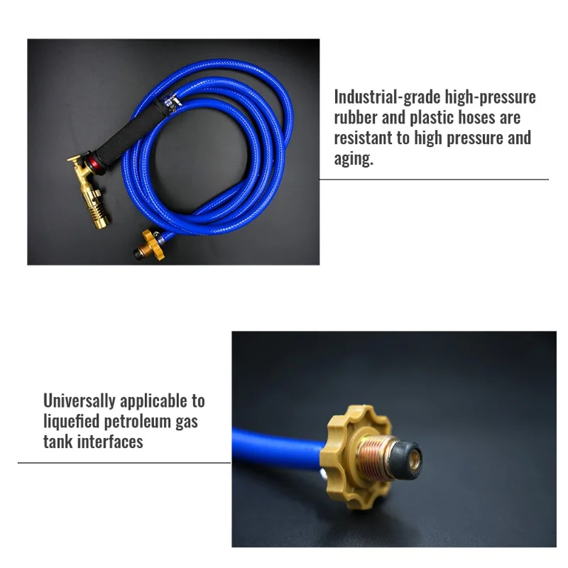 Liquid propane gas welding torch 2.5m flame welding torch Alloy welding gun precious metal smelting