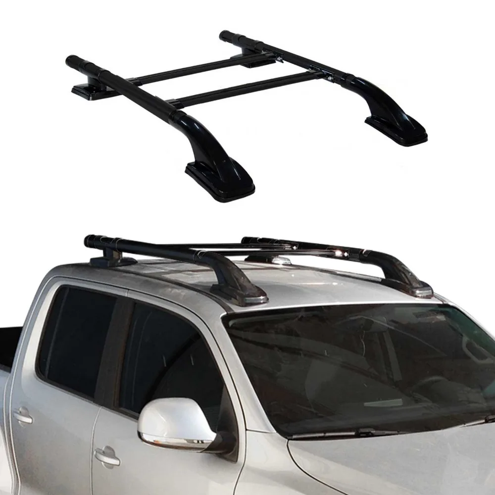 Enhance the car's luggage carrying capacity,Top Roof Rack Side Rails for GMC Canyon III 2023-2025 Black Aluminium 4Pcs