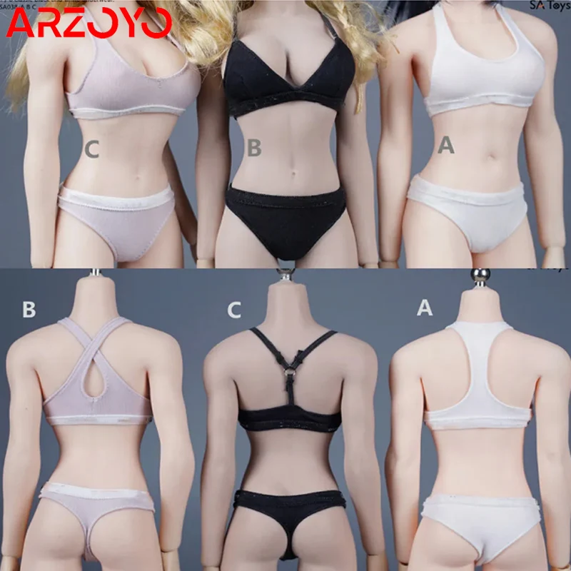 SAtoys SA038 1/6, ropa interior clásica, chaleco y calzoncillos deportivos para Yoga, conjunto de ropa de soldado, modelo apto para muñecas corporales de figura de acción de 12 pulgadas