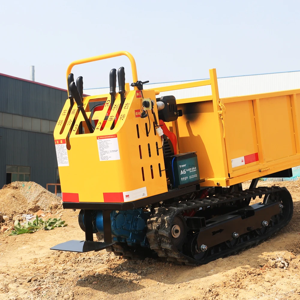 

Rubber Track Dumper Crawler Transport Scissor Lift Mini Dumper 800kg 1 Ton 1.2 Ton 1.5t Dumpers 4x4 Tipper