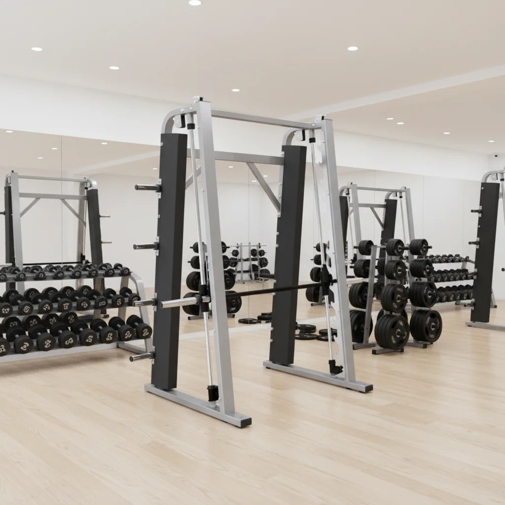 High Quality Commercial Multifunctional Fitness Equipment Plate Loaded Smith Machine for Gym Workout Exercise Bodybuilding