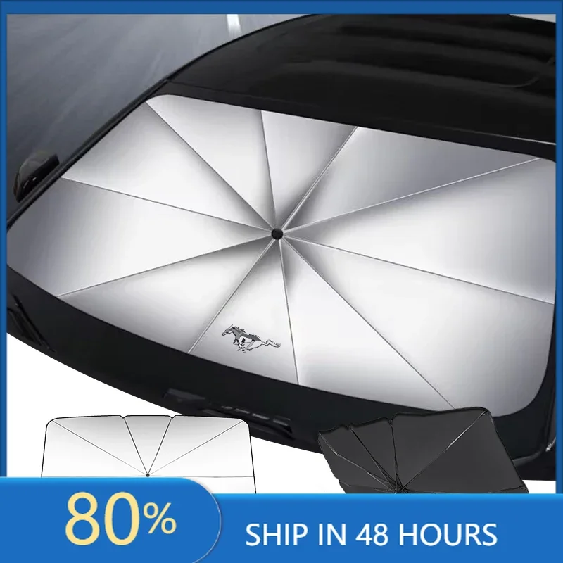 

2025 Hot Car Front Window Sunshade Protector For Ford Mustang Focus 2 3 1 Fiesta MK1 MK2 MK3 MK4 MK7 Explorer Fusion Ranger Esco