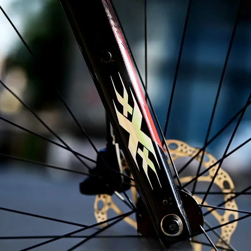 

2 водонепроницаемые наклейки для горного велосипеда — устойчивый к царапинам материал, подходит для мотоциклетных наклеек на переднюю вилку и раму,