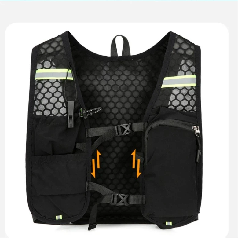 1 قطعة سترة الجري المائية على ظهره ، حقيبة ظهر مائية خفيفة الوزن ، حقيبة ظهر ترطيب سترة للجري للمشي لمسافات طويلة وركوب الدراجات للنساء والرجال