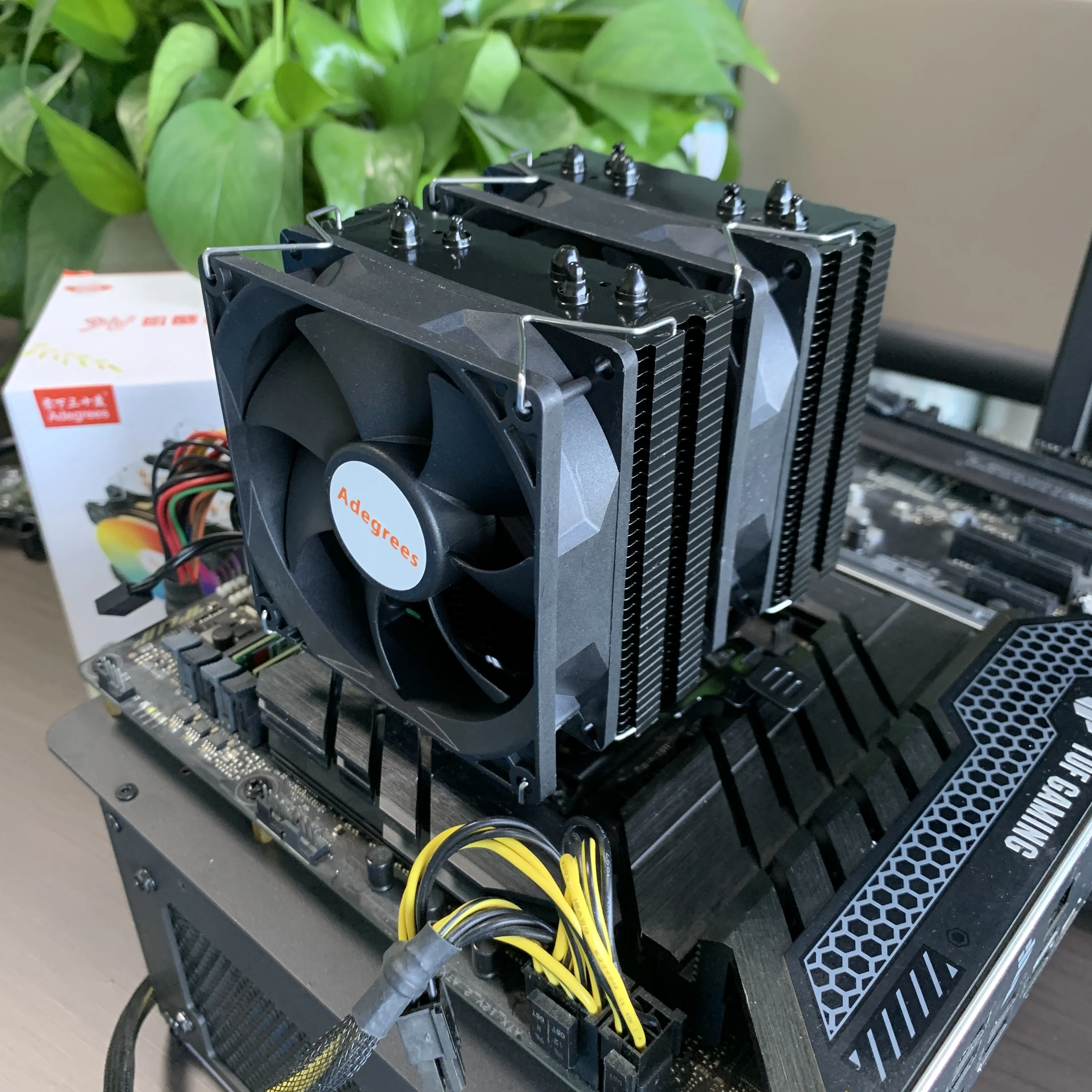CPU Luchtgekoelde Koeler 4PIN PWM 6 Heat Pipe AM4 PC Processor Radiator voor Intel LGA1700 1200 115X2011X99 AMD AM3 AM5 Ventilador