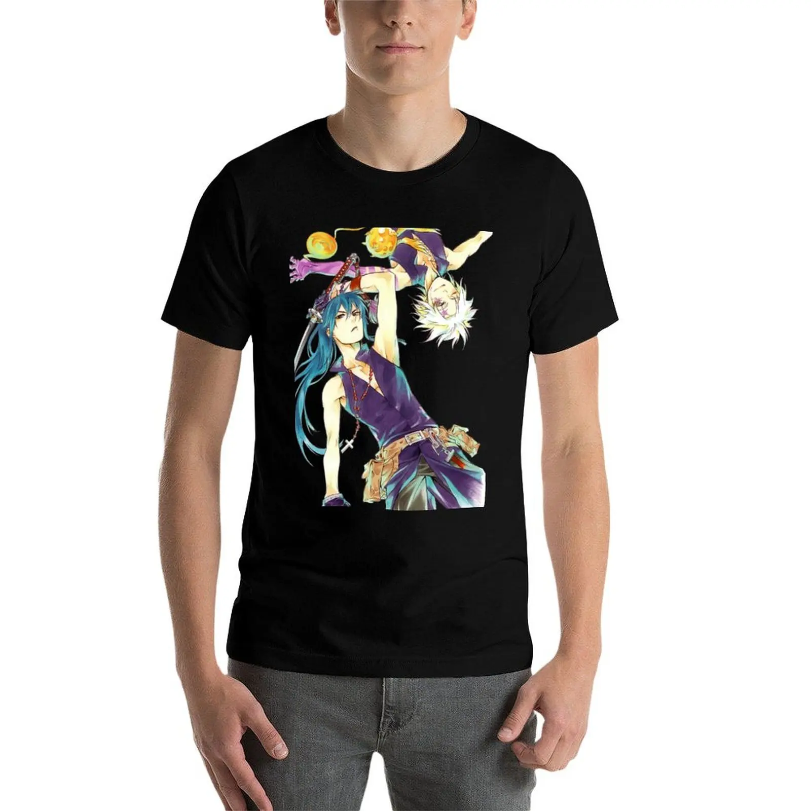 

Allen Walker and Yu Kanda, D'Gray-Man T-Shirt t shirt personalised g man t shirts for men t shirt custom print T-Shirt