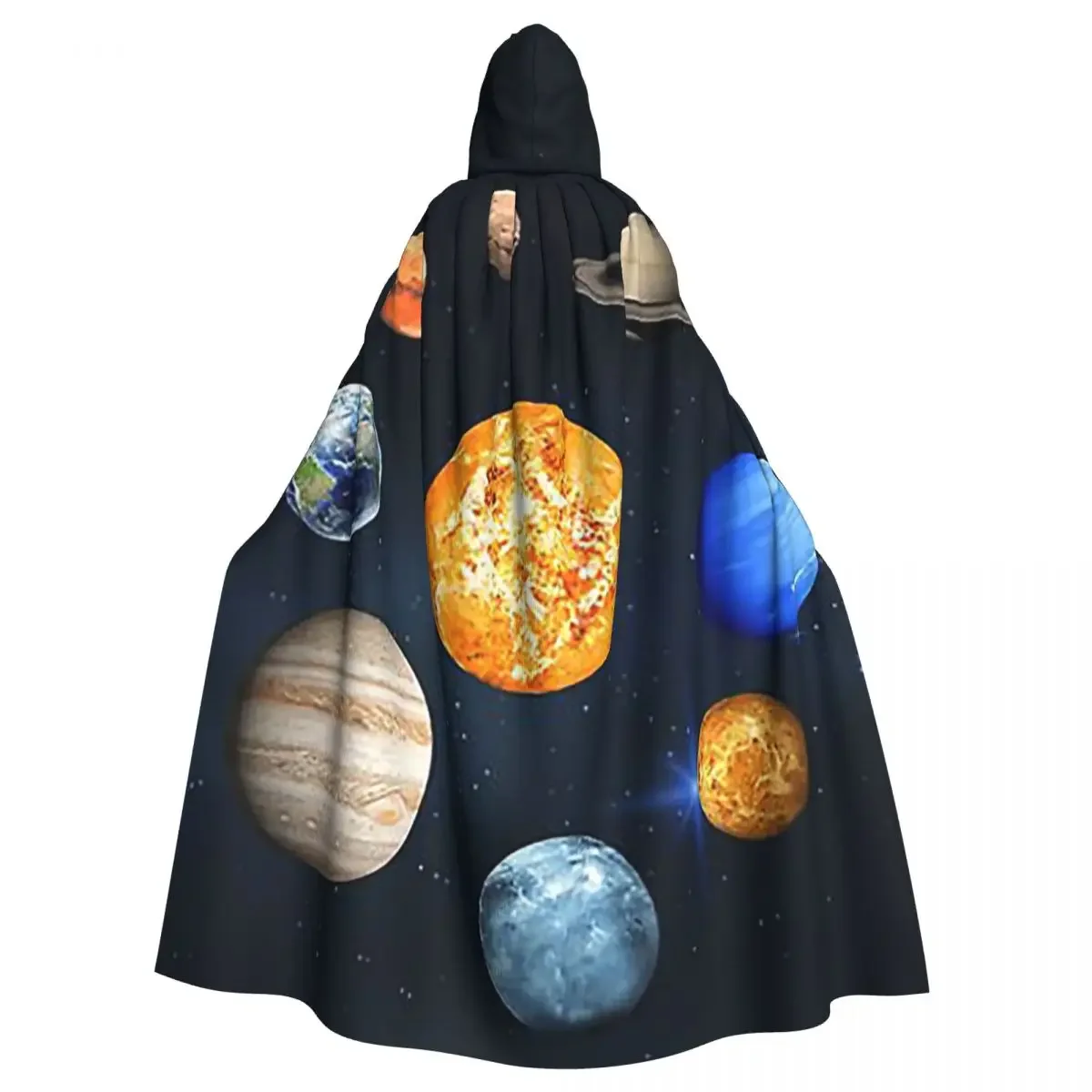

Solar System Space Planets Universe Hooded Cloak Witch Medieval Costume Halloween Cosplay Costumes