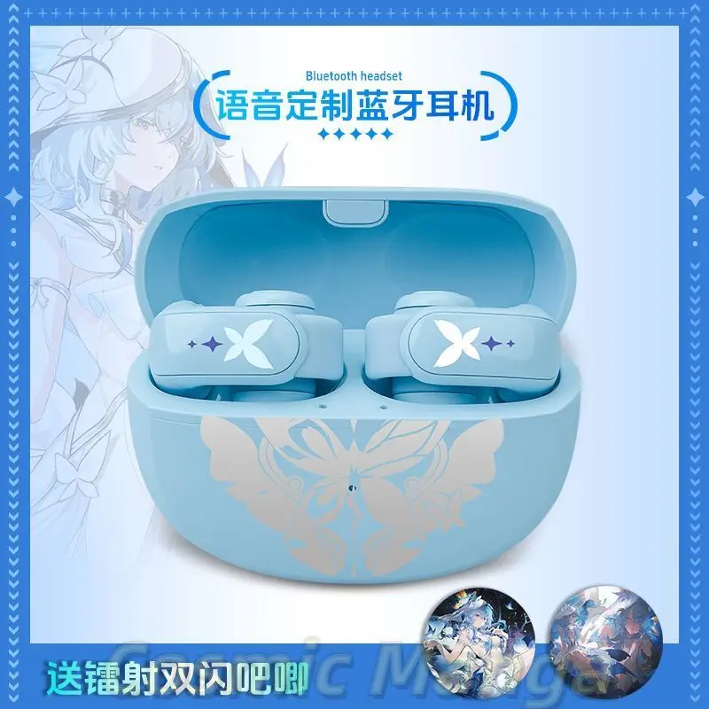 

Беспроводные Bluetooth-наушники Wuthering Waves HThe Shorekeeper для косплея, внутриканальные, с шумоподавлением, длительным временем автономной работы, подарок для геймеров