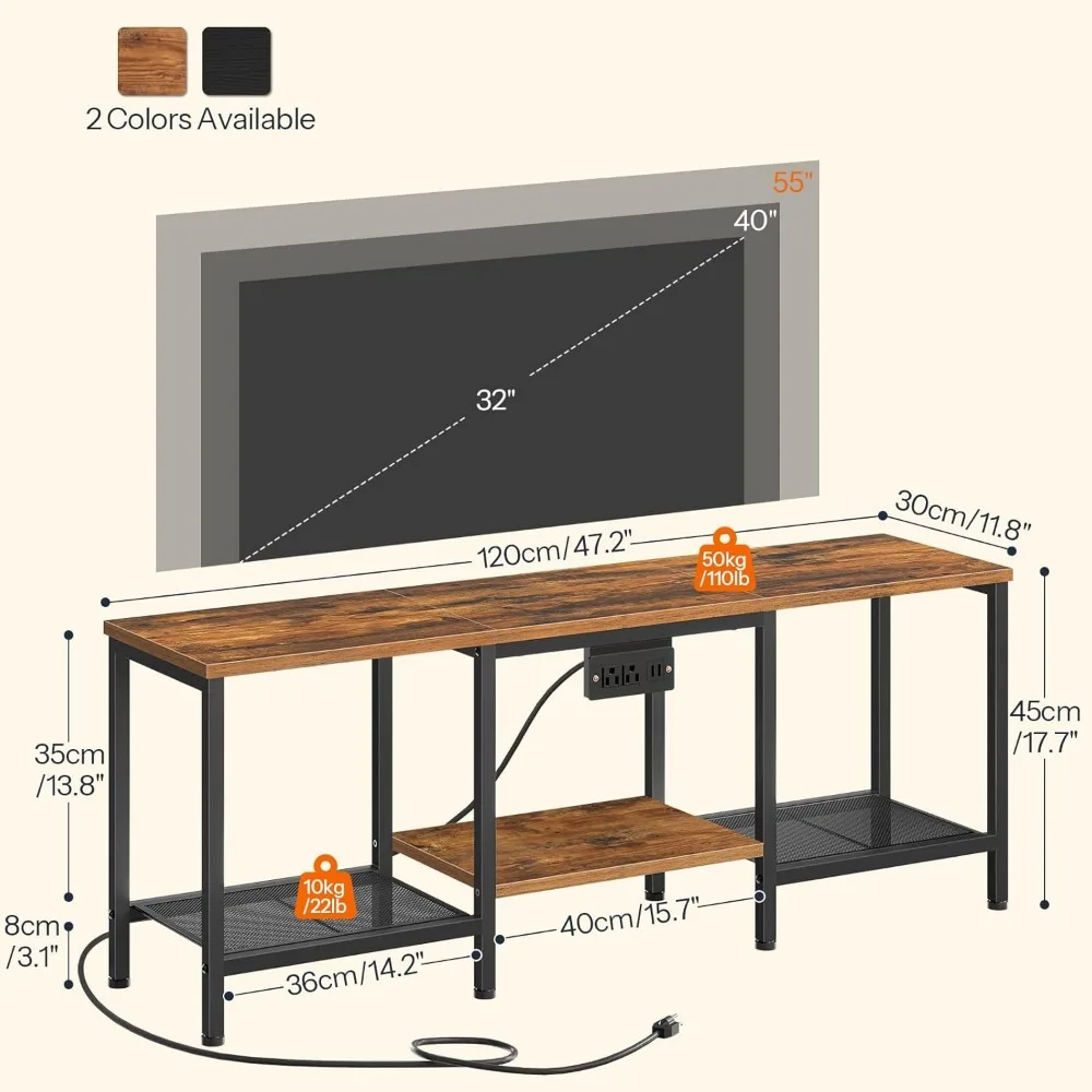 Huuger L Shaped Office Desk with Power Outlets, 55 Inch Computer Desk with 3 Drawers, Shelves, Reverisble for Gaming Corner Work