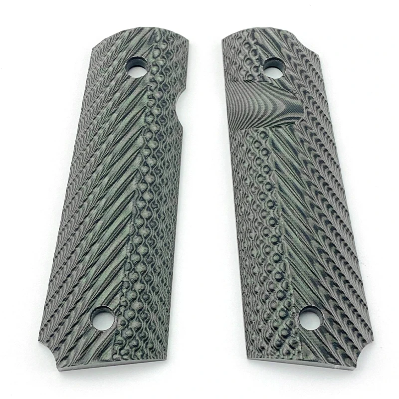 Imagem -03 - Anti-slip Grips Handle Patch Material G10 Tático 1911 Modelos Laje Personalizada Balanças de Pistola Haste Acessórios Peças Par