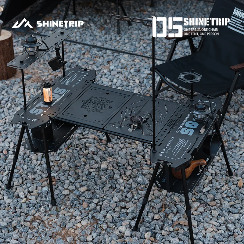 SHINETRIP Outdoor 05Aluminium Skateboard Table Tactical System Camping Table Portable Folding Storage Expandable Diversified